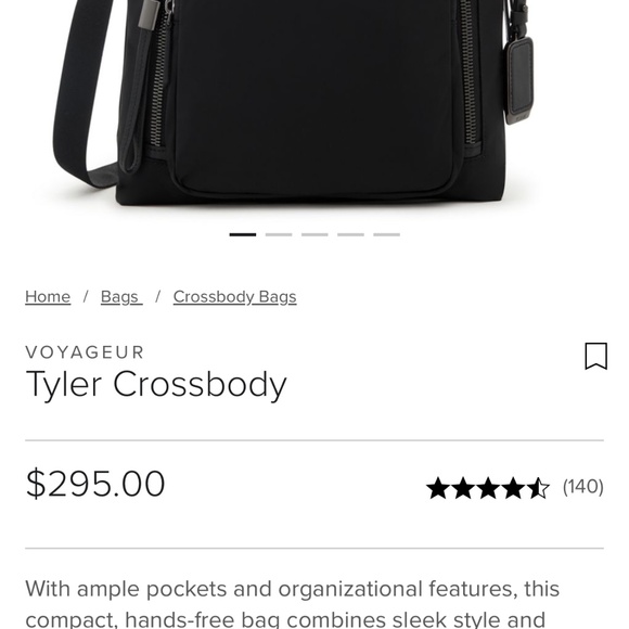 Tumi shoulder bag navy - Picture 5 of 5